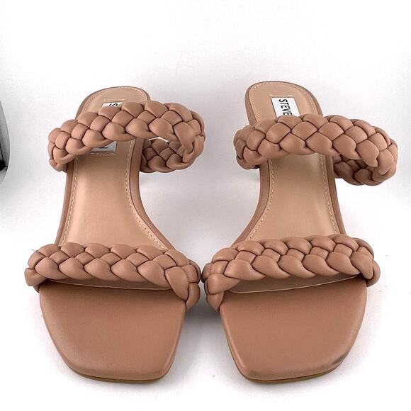 Steve Madden Tan Braided Heels - Picture 4 of 7